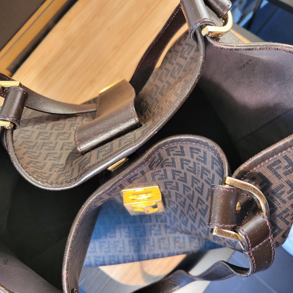 Fendi Zucchino Spalmati Coated Canvas Bag - Picture 5 of 16